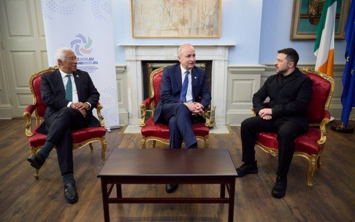 Зеленський у Дубліні обговорив посилення підтримки України та євроінтеграцію